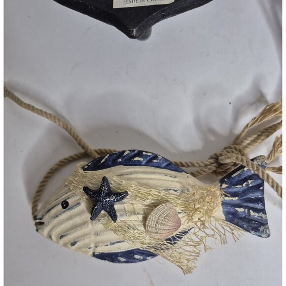 Vintage Trippie's Nautical  Anchors And Distressed Fish Resin - Picture 4 of 15
